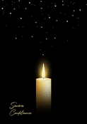 Bougie douce pour un hommage lumineux